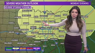 DFW weather Tracking our next storms including eclipse forecast [upl. by Assirahc]