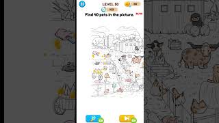 Find 40 pets in the picture 🤫 funny gameplay 😄😁shorts [upl. by Bamford]