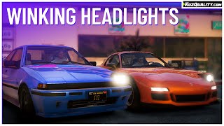 Free FiveM Script  Winking Headlights Standalone  KuzQuality [upl. by Monsour567]