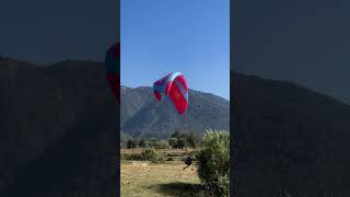 Paragliding courses in Bir billing 🪂🪂paraglidinglandingside virelshorts exploreyoutube [upl. by Anamuj977]