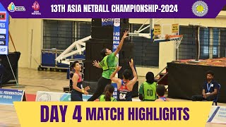 Asian Netball Championship  Day 4  Match Highlights [upl. by Orpah]