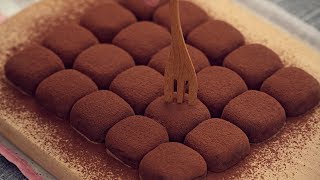 Condensed Milk Chocolate Truffles Easy Recipe 2 Ingredients [upl. by Eanej]