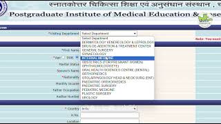 How to take online appointment in PGI  Full Process  PGI Chandigarh [upl. by Bernice]