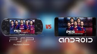 PES 18 Android VS PSPPPSSPP  Gameplay [upl. by Natal810]