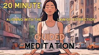 20 Minute Guided Meditation  Align with the Law Of Attraction  Attract Health Wealth amp Happiness [upl. by Llenyl]