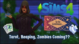 The Sims 4 NEWS amp UPDATES Tarot Reaping Zombies Coming🃏☠️ [upl. by Ennalyrehc]