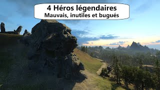 4 héros légendaires mauvais inutiles et bugués [upl. by Haneehs22]