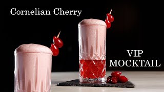 Make a magic mocktail in two minutes  Cornelian Cherry VIP MOCKTAIL  cornelian cherry pomegranate [upl. by Rina]