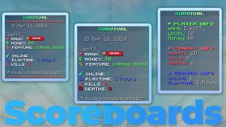 The 3 BEST Minecraft Scoreboards SimpleScore CONFIG [upl. by Igal]