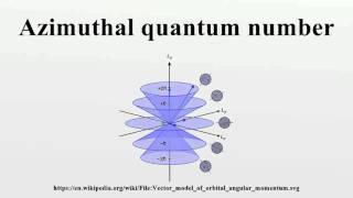 Azimuthal quantum number [upl. by Anyg]