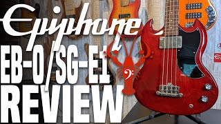 Epiphone EB0SGE1 Review  Neck Diving Into a Puddle of Mud  LowEndLobster Review [upl. by Crellen]