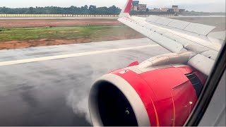 Air India A320neo storm landing in Mangalore 4K [upl. by Zipnick448]