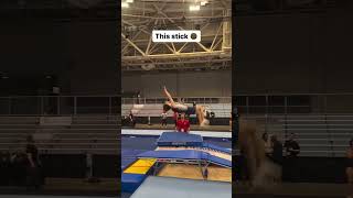 Comp begins tomorrow at Nationals🙏 gymnastics sports trampoline acrobatics flips olympics [upl. by Rehsu]