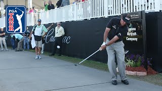 Mickelsons 450yard drive and shot from cart path leads to birdie  2013 [upl. by Aimo]