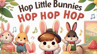 Hop little bunnies hop hop hop nursery rhymes  Super Songs for kids  and entertainment music [upl. by Hemminger]