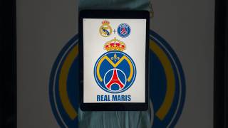 REAL MADRID vs PSG ⚽️ MIX FOOTBALL TEAMS football mix futbol realmadrid psg digitalart [upl. by Sexela]