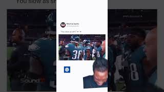 Ajayi gets roasted on the sidelines by eagles teammates nfl sports micdup greenscreen football [upl. by Reena]