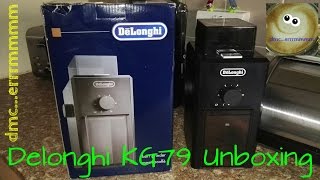 Delonghi KG79 Burr Grinder Unboxing amp Review [upl. by Idihsar]