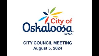 August 5 2024 City of Oskaloosa Iowa [upl. by Adalard]