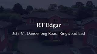 RT Edgar Manningham  333 Mt Dandenong Road Ringwood East [upl. by Urbai427]