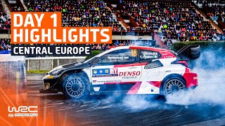 Day 1 Highlights  WRC Central European Rally 2023 [upl. by Selma]