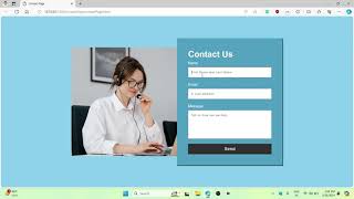 Create a Simple Contact Us Page in HTML and CSS astechmaster html css [upl. by Burns]