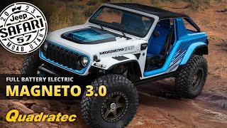 Jeep Wrangler Magneto 30  Battery Electric Vehicle BEV Concept  57th Easter Jeep Safari 2023 [upl. by Nosdivad]