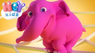 Un Elefant Se Legana 🐘Cantec pentru copii  karaoke  HeyKids [upl. by Adnuhsed]