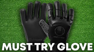 Uhlsport Comfort Absolutgrip HN Black Goalkeeper Glove Review [upl. by Aihsyn472]