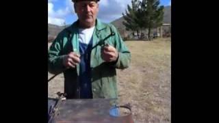 Welding Cutting Circles With OxyAcetylene Torch [upl. by Kano]