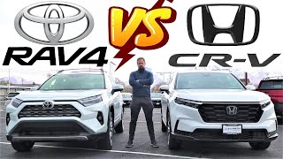 2023 Toyota RAV4 Vs 2023 Honda CRV Is Toyota Or Honda Better [upl. by Konstance]