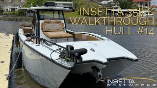 Insetta Boatworks 35IFC  Hull 14 Full Walkthrough [upl. by Ocirderf]