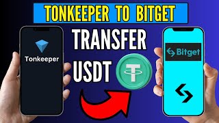 How to Transfer USDT From Tonkeeper to Bitget Easy Guide [upl. by Ettennan]