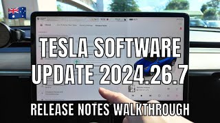 Tesla Model Y Software Update 2024267 and 20242631 Walkthrough [upl. by Selemas266]