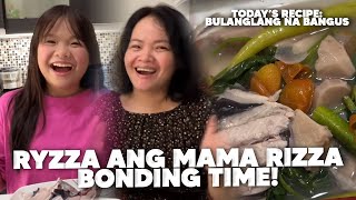 RYZZA AND MAMA RIZZAS BULANGLANG NA BANGUS RECIPE  EAT BULAGA BTS [upl. by Marr]