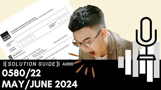 058022 MayJune 2024 Marking Scheme MS Audio Voiceover [upl. by Sauder259]