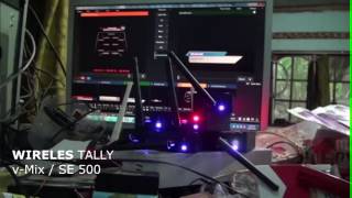 Wireless Tally System for vMix amp Data VIDEO 6 CHANEL [upl. by Chiou]