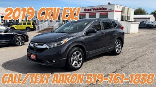 2019 Honda CRV EX at Brantford Honda  H28780A [upl. by Samuel]