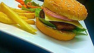 Chicken Burger Kerala Style ചിക്കൻ ബർഗർ Snack or main course [upl. by Neeuq]