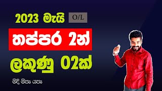 2023 may OL exam  කෙටි ප්‍රශ්න  short guessing questions  anumana prashna  Ganitha Papers OL [upl. by Melvina]