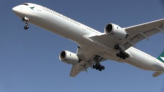 Cathay Pacific Airline Airbus A3501041 Landing In Toronto From Hong Kong [upl. by England]