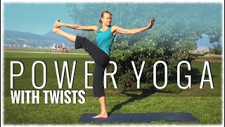 Power Yoga with Katie Kreter Power Yoga with Twists [upl. by Yentrac794]