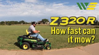 How fast can the John Deere Z320R Zero Turn Mow an Acre [upl. by Drol410]