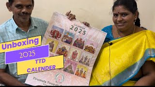 Unboxing 2025 TTD calendar in telugu [upl. by Hephzipah]