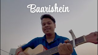 Baarishein Cover  Anuv Jain   Acoustic version [upl. by Nolyag]