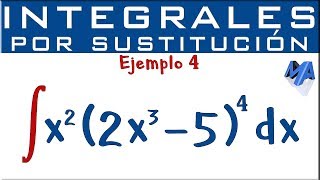 Integración por sustitución  Ejemplo 4  Multiplicación [upl. by Elorak]