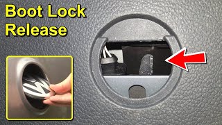 Boot Lock Release  Volkswagen Golf Mk5 Hatchback [upl. by Leeann]