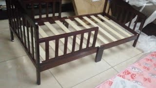 Assembling a Toddler size DREAM ON ME bed frame [upl. by Einal]