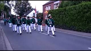 Schützenfest in Rosellen Der Dienstagsabendumzug mit Damen [upl. by Naujit691]