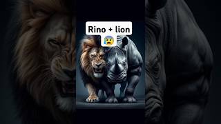 Rhino  lion 🦁Attitudetrending viral [upl. by Aennaej]